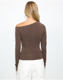 Dazie - Kaya Off Shoulder Long Sleeve Top