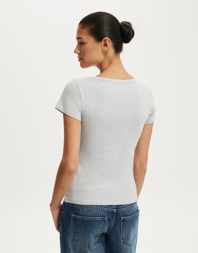 Cotton On - Everyday Smooth Scoop Neck Tee