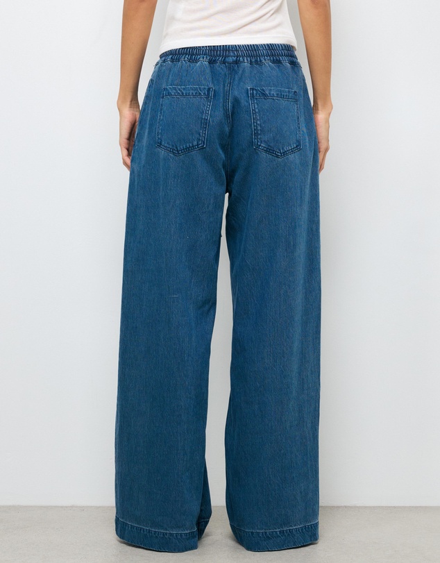 AERE - Soft Denim Twill Elasticated Pants