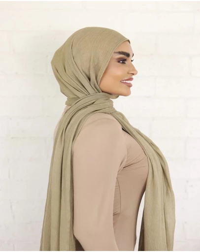 Mod Squad - Luxe Rayon Hijab Frayed Edge - PISTACHIO 48