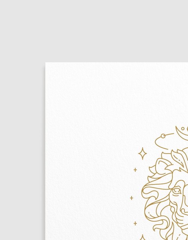 Olive et Oriel - Leo Celestial Zodiac Art Print