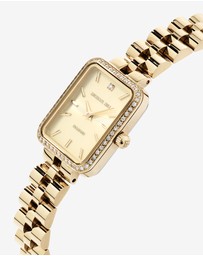 Michael Hill - Women's 0.20 Carat TW Diamond Bezel Watch in Gold Tone Stainless Steel