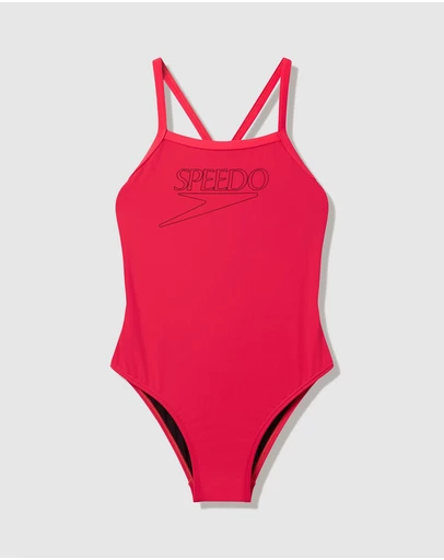 Speedo - Logo Thinstrap One Piece - Kids-Teens