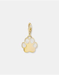 THOMAS SABO - Gold Charm Pendant Dog Paw with Cold Enamel