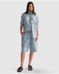 Decjuba - D-Luxe Fluid Denim Shorts