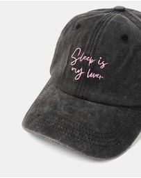 Linen House - Embroidered Slogan Cap