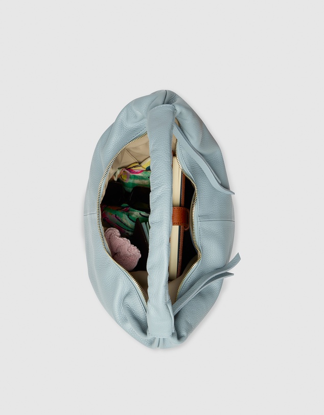 Florence - Elizabeth Sky Blue Hobo Leather Bag