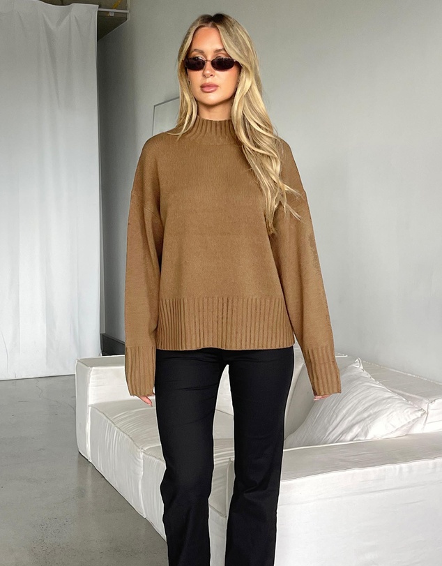 Dazie - It Girl Fitted High Waisted Pants