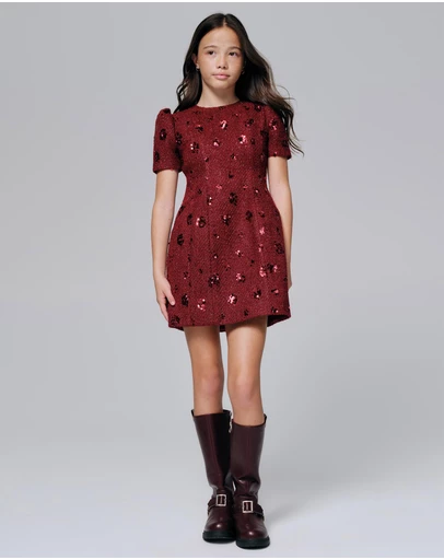 Bardot Junior - Evianna Boucle Mini Dress - Kids-Teens