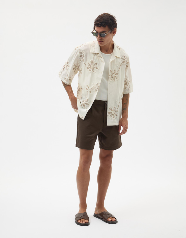 AERE - Hamptons Tailored Cotton Shorts
