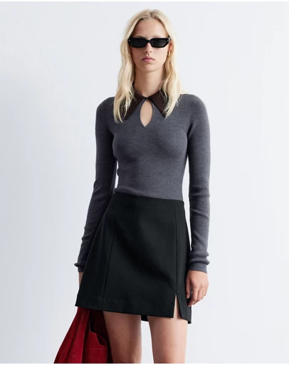 & Other Stories - Keyhole Collar Top