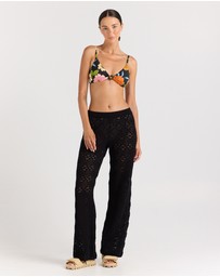 Poolside Paradiso - Messina Knit Pant - Black