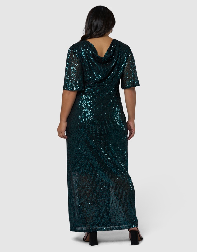 Pink Dusk by Curve Project - Lure Sequin Maxi Dress