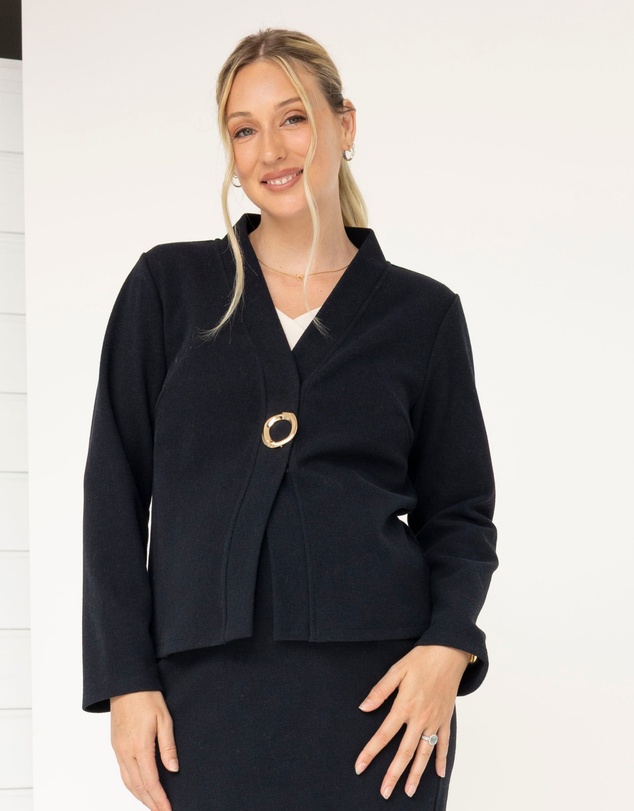 Angel Maternity - Taylor Maternity Winter Suit Jacket in Navy