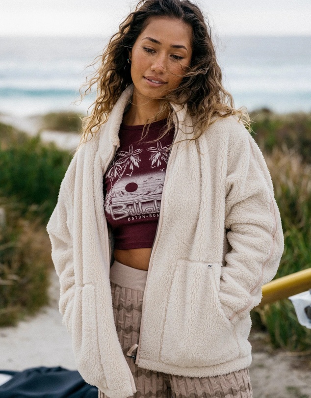 Billabong - Womens Sweet Ride Zip Fleece Top