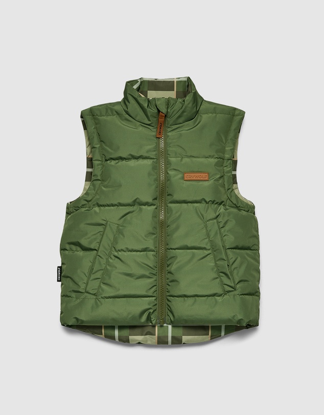Crywolf - REVERSIBLE ECO-VEST Field Plaid