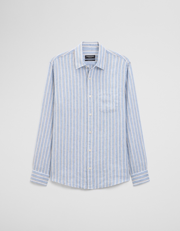 Country Road - Regular Fit Linen Stripe Shirt