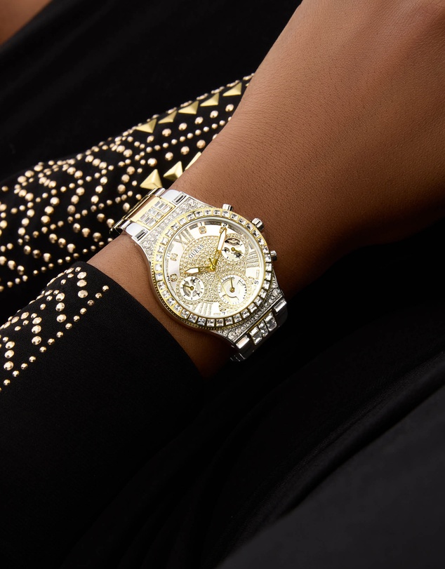 GUESS - Guess Moonlight Ladies 2-Tone Multi-function Watch