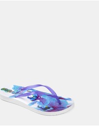 Vionic - Noosa Print Toe Post Sandal - Orchid Purple