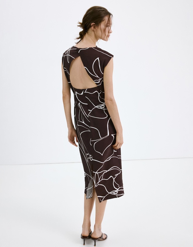 M.N.G - Printed Ruched Dress