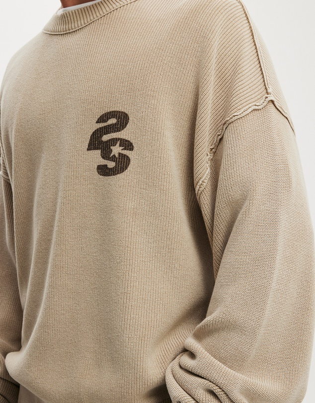 Cotton On - Washed Graphic Crew Knit