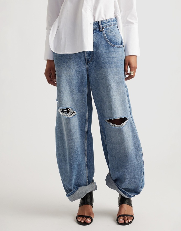 Decjuba - Daisy Ripped Horseshoe Jeans
