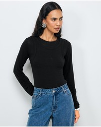 AERE - Tara Layered Jersey Top