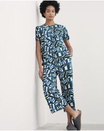 Seasalt - Seasalt Cornwall Teal Moonlight Pyjamas