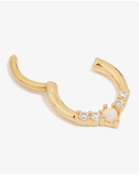 Lovisa - Gold Plated Surgical Steel Cubic Zirconia Marquise Clicker Ring
