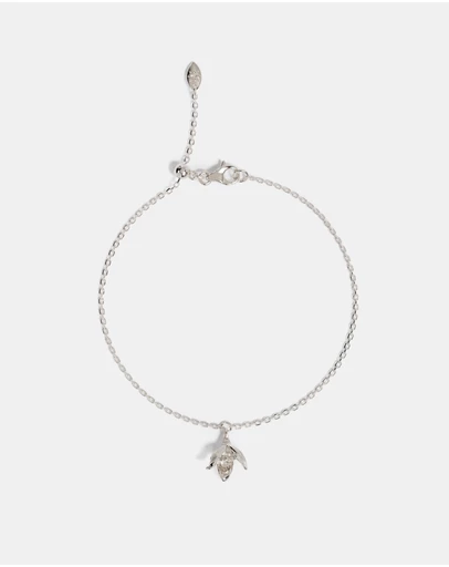 By Charlotte - Birth Flower Bracelet - Snowdrop January