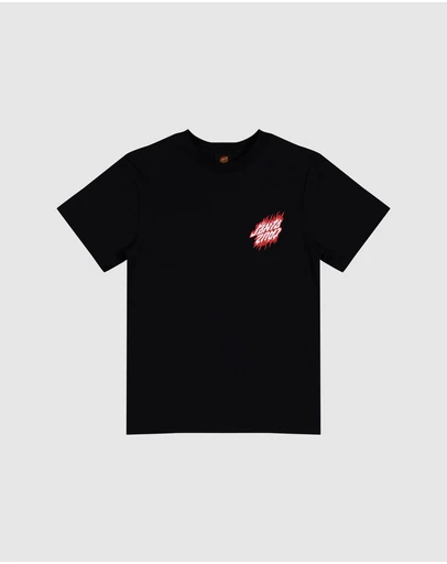 Santa Cruz - Flamed Dot Upside Down Short Sleeve Tee - Teens