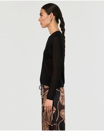 Staple the Label - Leni Drawstring Sheer Knit