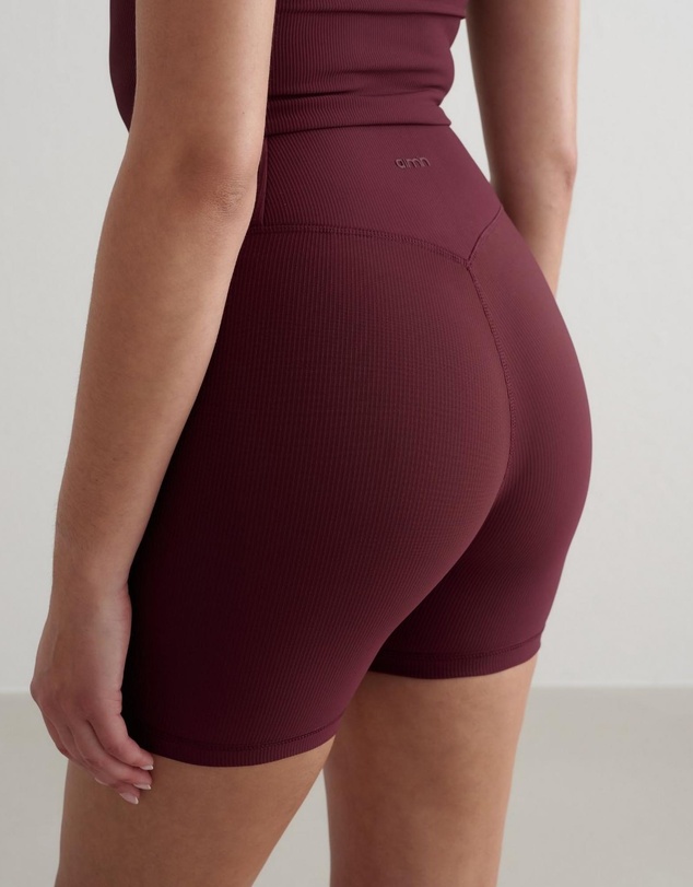Aim'n - Ribbed Performance Midi Biker Shorts