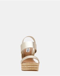 Steve Madden - Contessa Gold Leather Heels