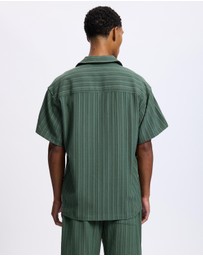 Scotch & Soda - Tonal-Striped Short-Sleeved Shirt