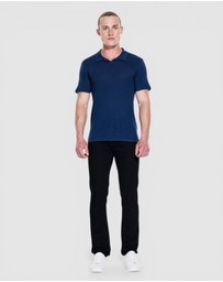 GUESS - Leon Linen Short Sleeve Polo Shirt