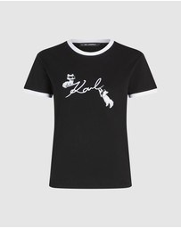 Karl Lagerfeld - Ikon Signature Choupette T-Shirt