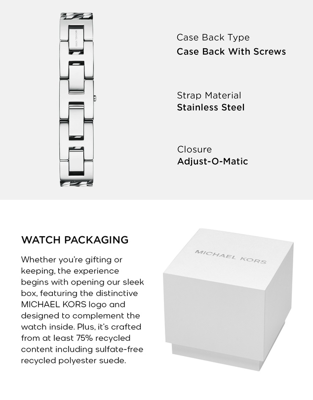 Michael Kors - Darrington Silver Tone Analogue Watch