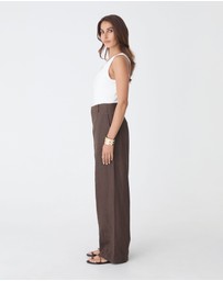 Forcast - Ivy Linen Wide Leg Pants