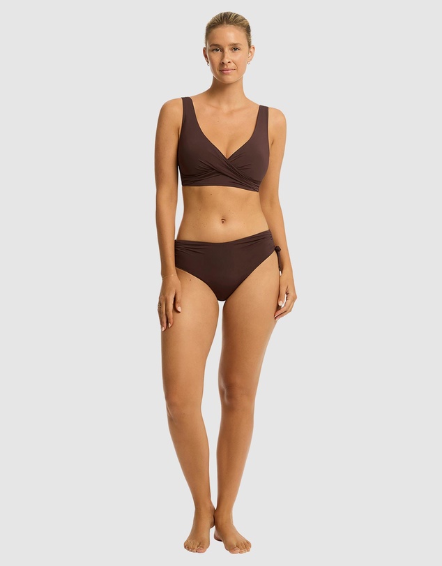 Sea Level Australia - Essentials Edit Cross Front Multifit Bra Top
