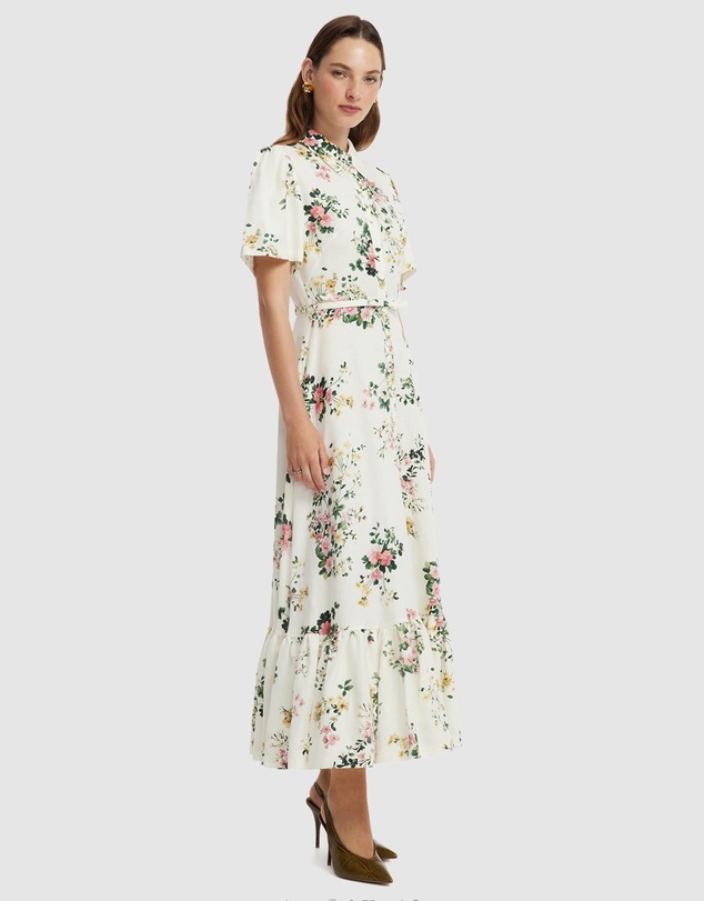 LEO LIN - Becca Short Sleeve Midi Dress