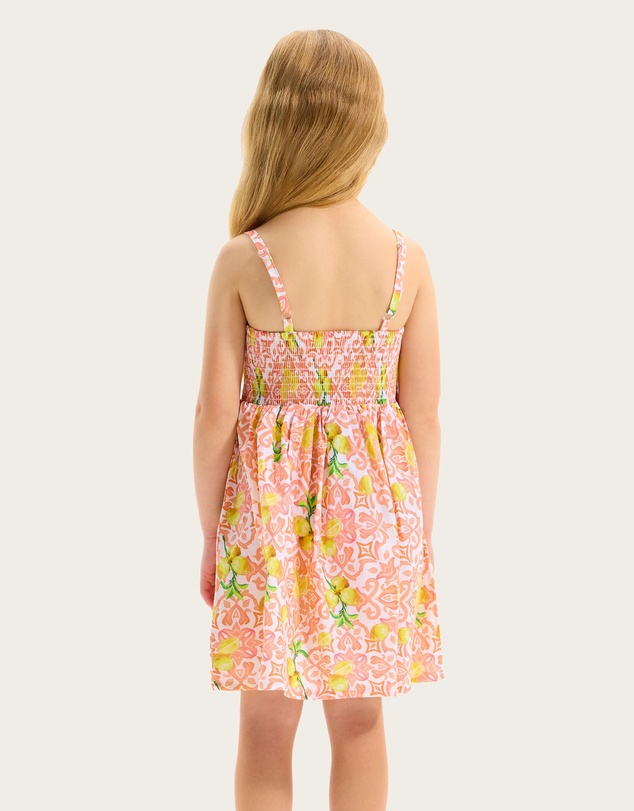Seafolly - Lemon Tile Shirred Dress - Kids