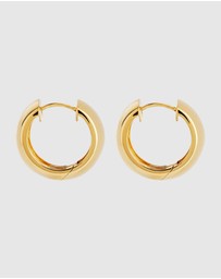 Najo - Daynight Yellow Gold Huggie Earrings