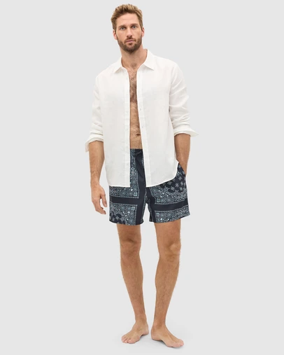 Seed Heritage - Bandana Print Swim Short