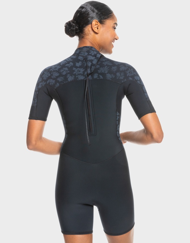 Roxy - Womens 2mm Swell Series Short Sleeve Back Zip Springsuit