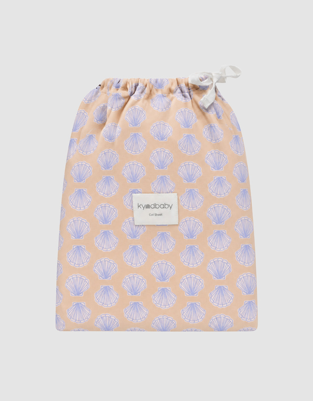 Kynd Baby - Fitted Cot Sheet in Seashell Blue