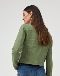 DRICOPER DENIM - Elonnie Oil Green Denim Jacket