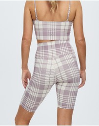 Aim'n - Plaid Check Biker Shorts
