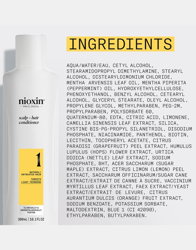 Nioxin - Nioxin System 4 Scalp + Hair Conditioner - Hair Thickening Conditioner For Damaged Hair With Progressed Thinning 300ml