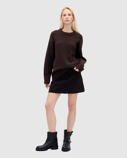 GAP - Cotton Oversized Boyfriend Crew Pullover